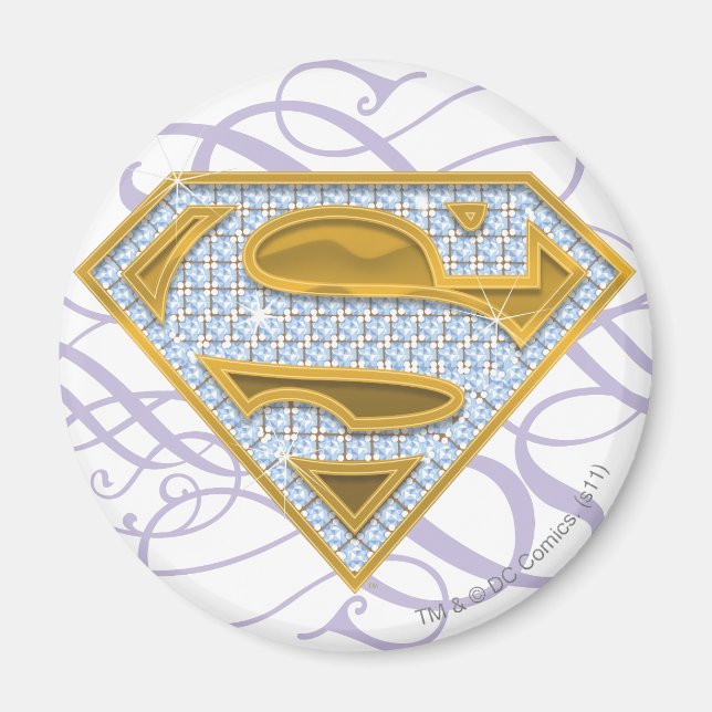 Íman Supergirl Blue Jewels 2 (Frente)