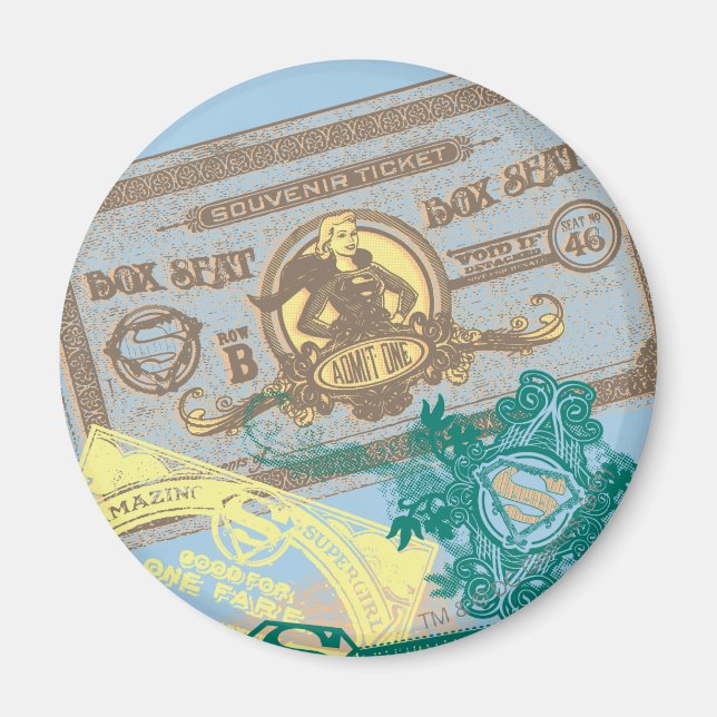 Íman Supergirl Box Seat Blue (Frente)