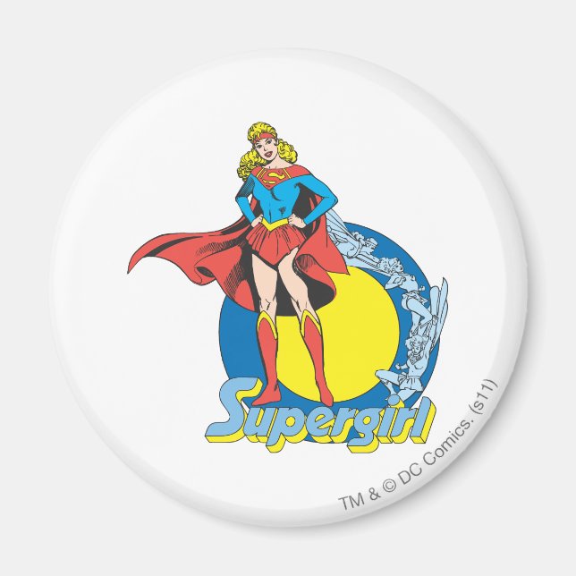 Íman Supergirl com logotipo (Frente)
