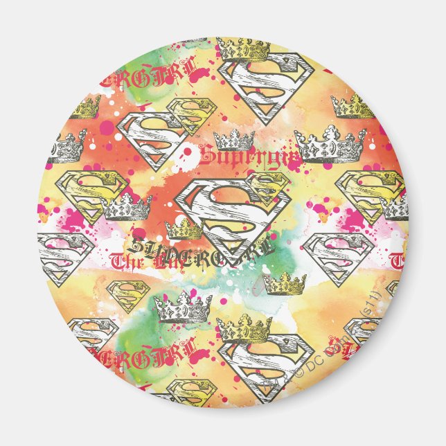 Íman Supergirl Crown Pattern (Frente)