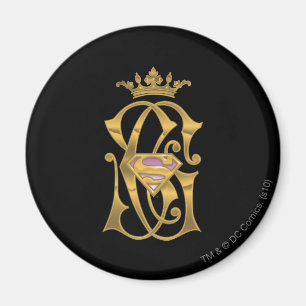 Íman Supergirl Dourada Crown