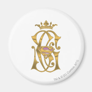 Íman Supergirl Dourada Crown