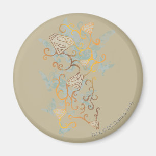 Íman Supergirl Dourada e Brown