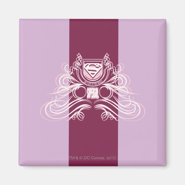 Íman Supergirl Flourish Design (Frente)