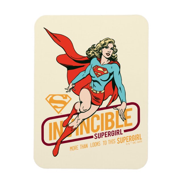 Íman Supergirl Invencível - Gráfico Retroativo (Vertical)
