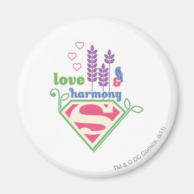 Íman Supergirl Love & Harmony (Frente)