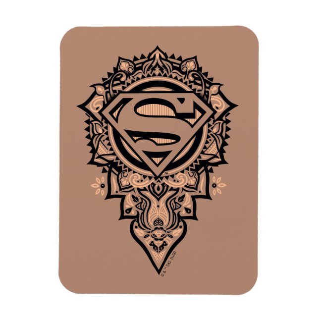 Íman Supergirl Mandala Graphic (Vertical)