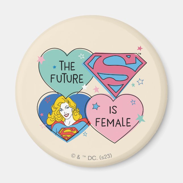 Íman Supergirl Out Of This World Retro Graphic (Frente)