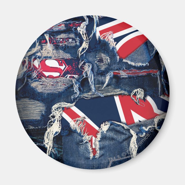 Íman Supergirl Red, White e Blue (Frente)