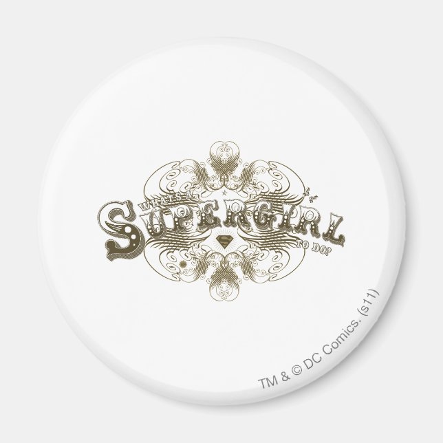 Íman Supergirl What's a Girl to Do Brown (Frente)