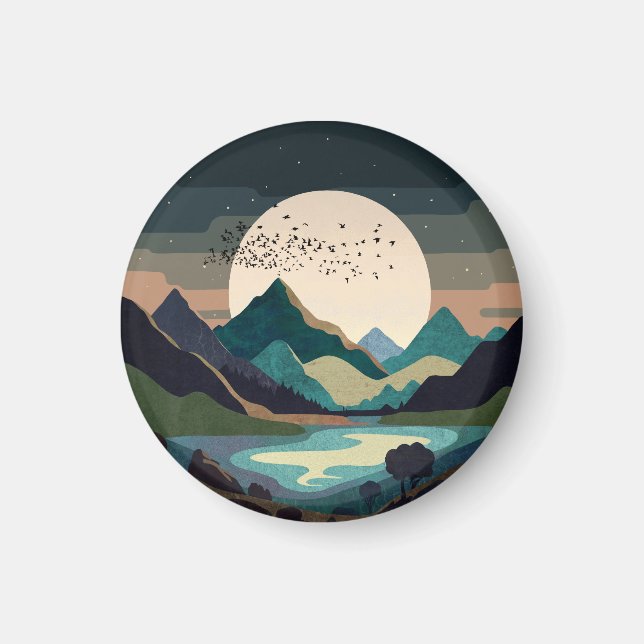 Íman Superlua No Lago (Frente)