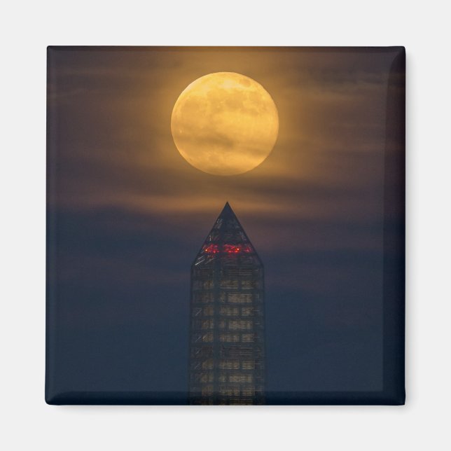 Íman Superlua sobre o Monumento de Washington (Frente)