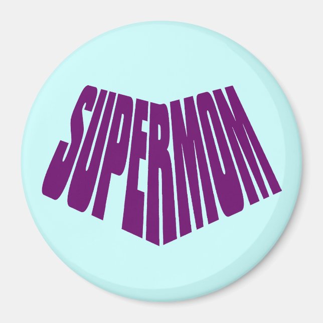 Íman SuperMãe: Minha mãe é minha super heroína (Frente)