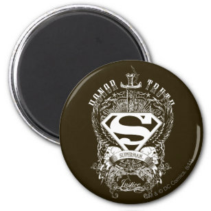 Íman Superman Estilizado   Logotipo Honesto, Verdade e 