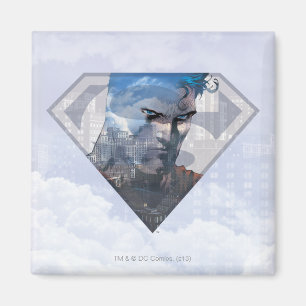 Íman Superman S-Shield   Superman no logotipo S-Shield