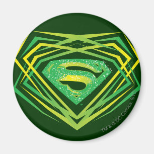 Íman Superman Stylized Green Decorative Logo
