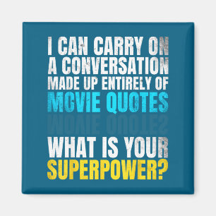 Íman Superwer engraçado. Conversa de Citações de Filmes