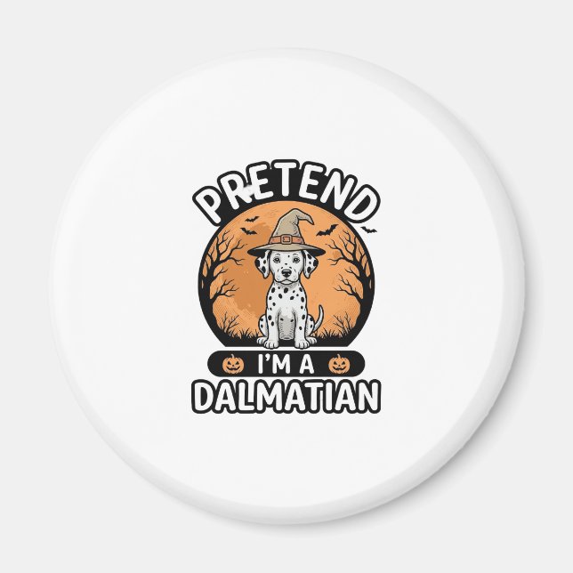 Íman Suponha que eu seja um design de cachorro dalmata  (Frente)