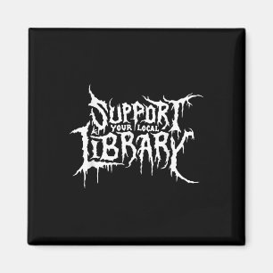 Íman Suportar o Design de Bookworm de Horror da Bibliot