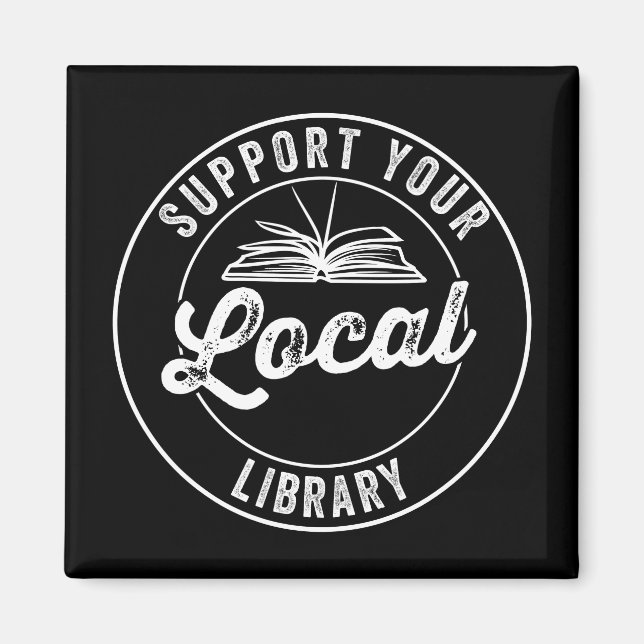 Íman suporte a sua biblioteca local (Frente)