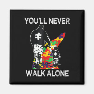 Íman Suporte ao Pai Autism Sozinho Quebra-cabeça Você n