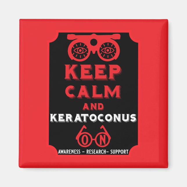 Íman Suporte E Consciência De Keratoconus (Frente)