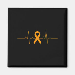 Íman suporte para Leucemia Sensibilização Orange Briso