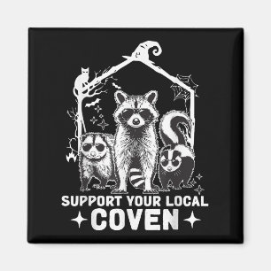 Íman Suportem Seu Coven Raccoon Local Ogambm Skunk Hal