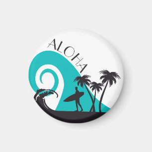 Íman Surf Aloha Moderno e Palmeiras