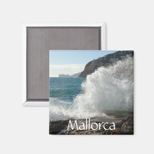 Íman Surf deixando de funcionar em rochas, Mallorca,