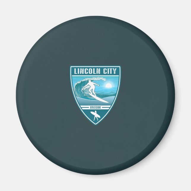 Íman Surf Lincoln City Oregon (Frente)