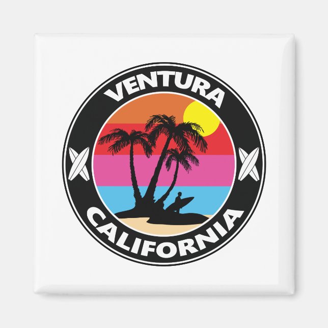 Íman Surf Ventura California (Frente)