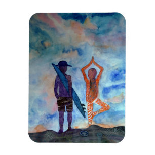 Íman Surf Yoga Sunset Fairy Drace Magnet