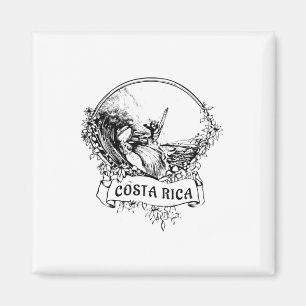 Íman Surfando Costa Rica Antigo Retro Throwck Surfista