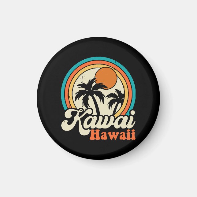 Íman Surfando Kawaii Havaí (Frente)