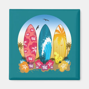 Íman Surfboard Beach