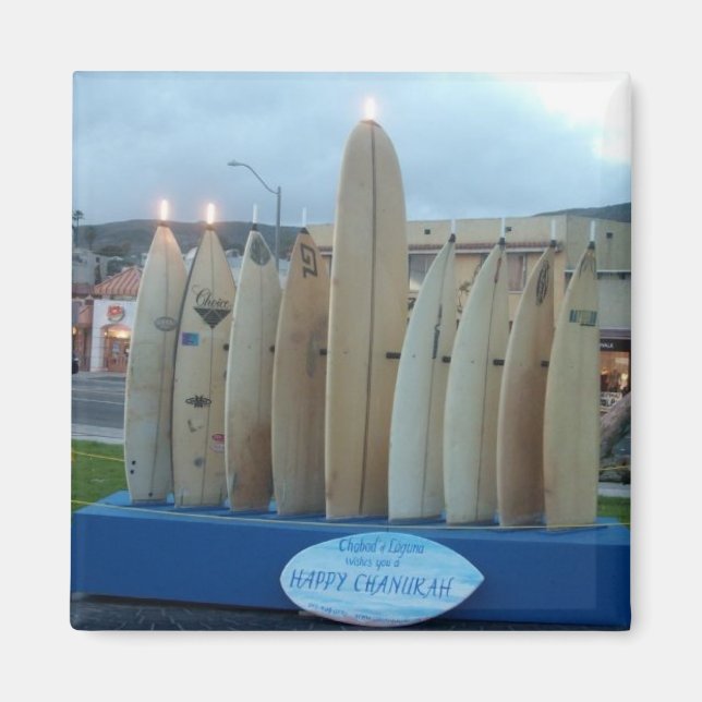 Íman Surfboard Menorah (Frente)