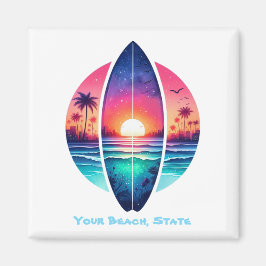 Íman Surfboard no Sunset