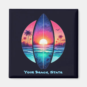 Íman Surfboard no Sunset