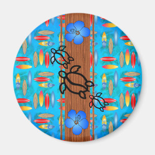Íman Surfboard Retro Honu