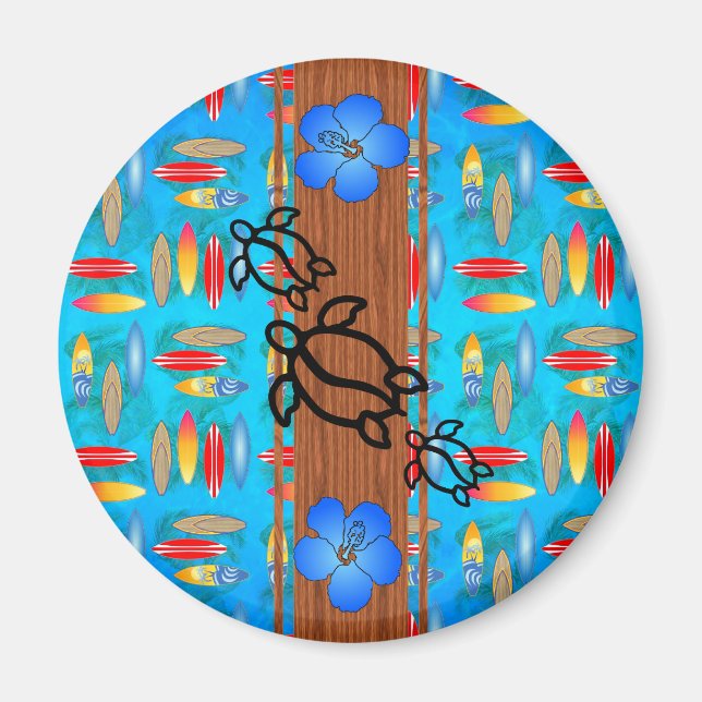 Íman Surfboard Retro Honu (Frente)