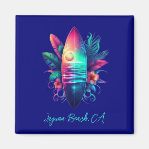 Íman Surfboard Tropical Beach-