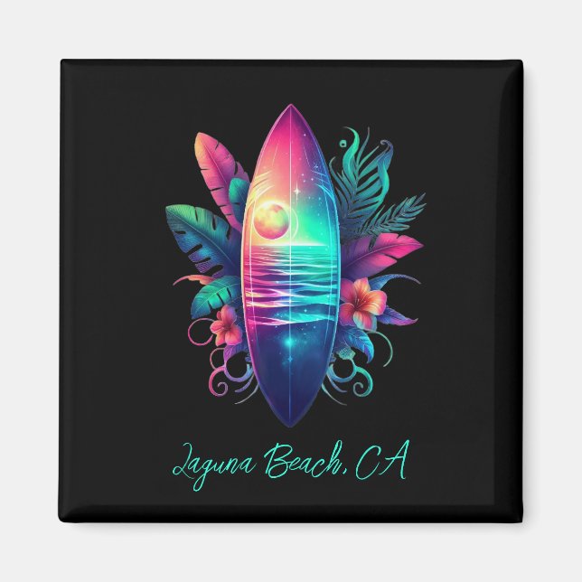 Íman Surfboard Tropical Beach- (Frente)