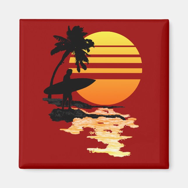 Íman Surfe no Sol (Frente)