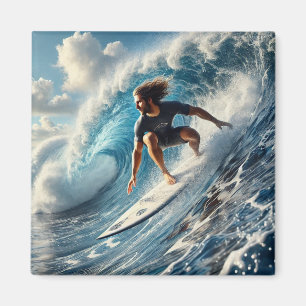 Íman Surfer Andando uma Onda