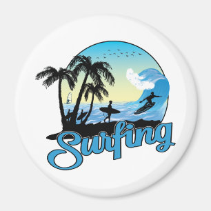 Íman surfing Sea Beach
