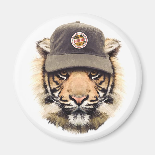 Íman Surfing Tiger (Frente)