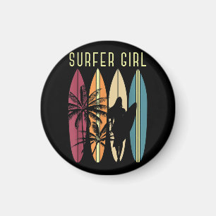Íman Surfista Garota Surfboard Surfing Women Surf Oce