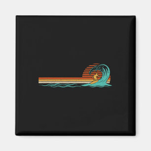 Íman Surfista Onda Vintage Surf Retro Praia