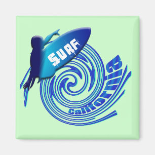 Íman Surfistas californianos de Califórnia do surf que